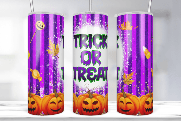 20Oz Trick or Treat Tumbler Wrap