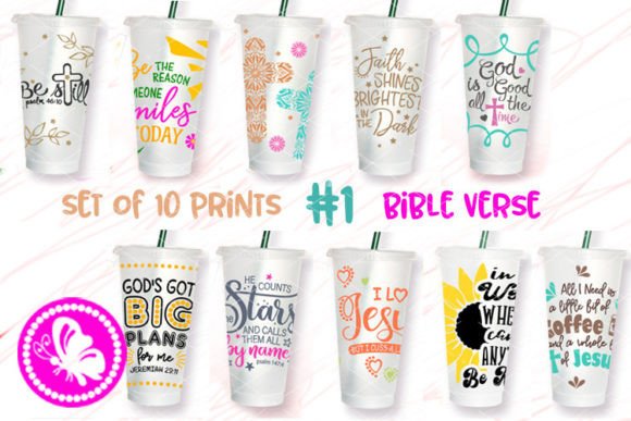 Bundle 24oz Cup Wrap Tumbler Bible Verse