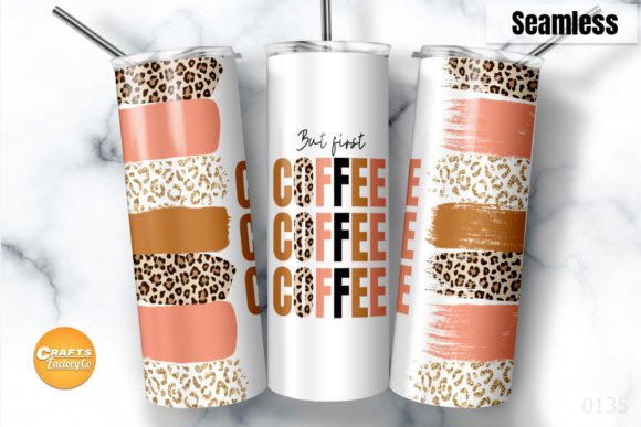 But First Coffee 20oz Skinny Tumbler
