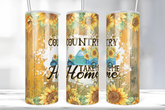 Country Roads Sunflower Tumbler Wrap Review