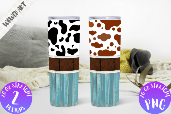 Cow Texture 20 Oz Skinny Tumbler Wrap