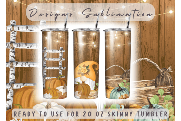 Fall Gnome Tumbler Wrap