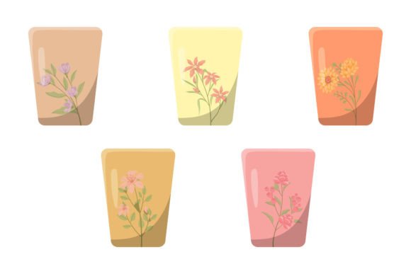 Flower Design Tea Cup