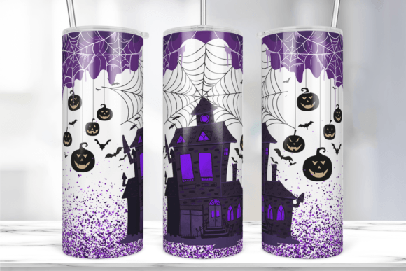Halloween Glitter 20 Oz Tumbler Wrap