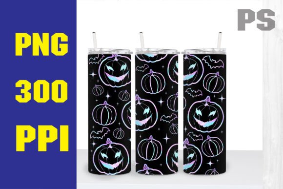 Halloween Pumpkins Tumbler Wrap