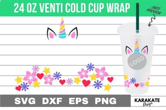 Pastel Unicorn Wrap SVG