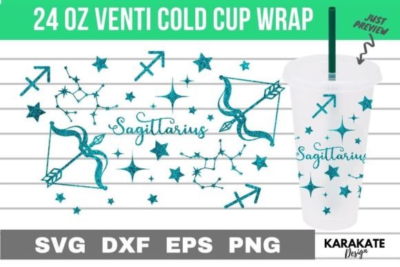 Sagittarius Zodiac Cup Wrap