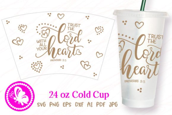 Scripture Proverbs 3 5 Cup Wrap Art