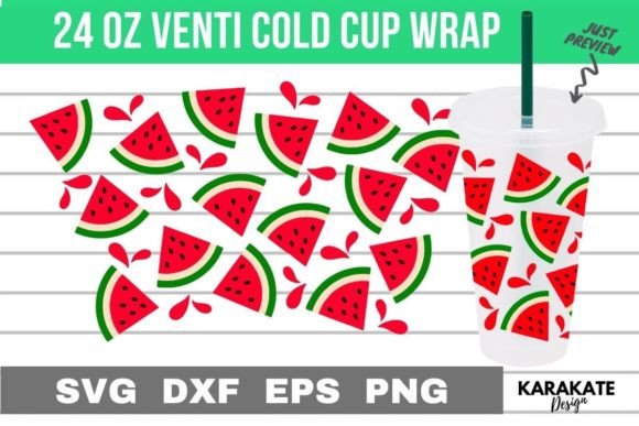 Small Watermelon Cup Wrap