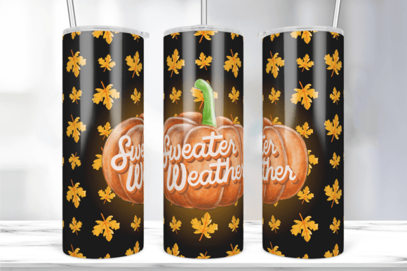 Sweater Weather Fall Tumbler Wrap