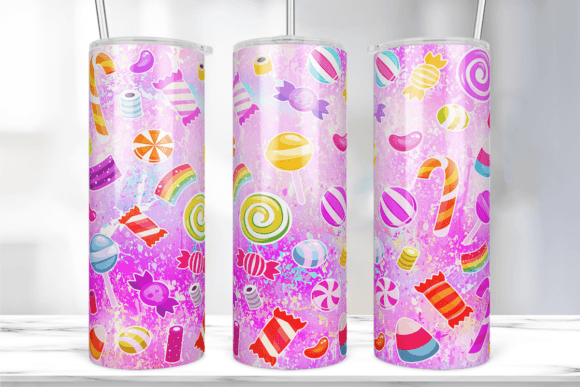Sweet Candy 20oz Skinny Tumbler Wrap