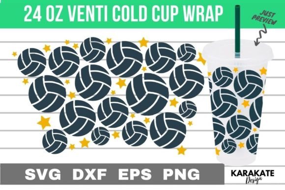 Volleyball Star Wrap Design