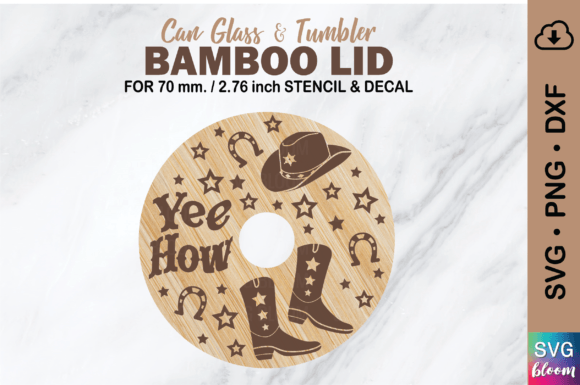 Yee How Bamboo Lid for 70mm Can Tumbler